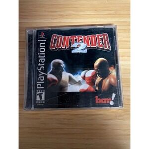 PS1 Contender 2 CIB Water Damaged Manual Untested Boxing Game